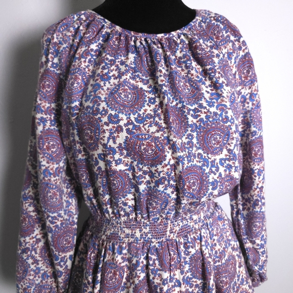 J.Crew Palermo Linen Smocked-Waist Floral Mini Dress Size Spring 2023 - Picture 4 of 14